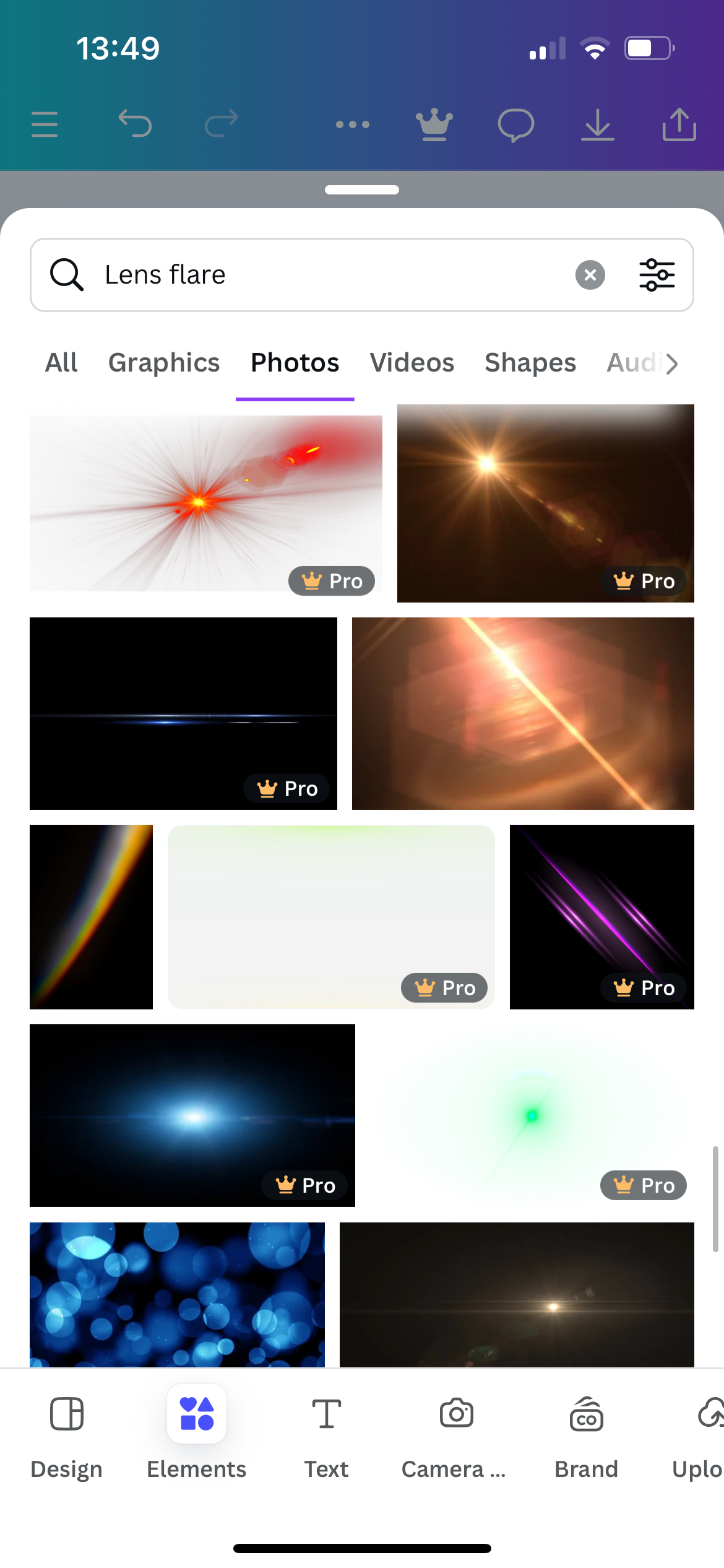 Canva Lens Flare Photos