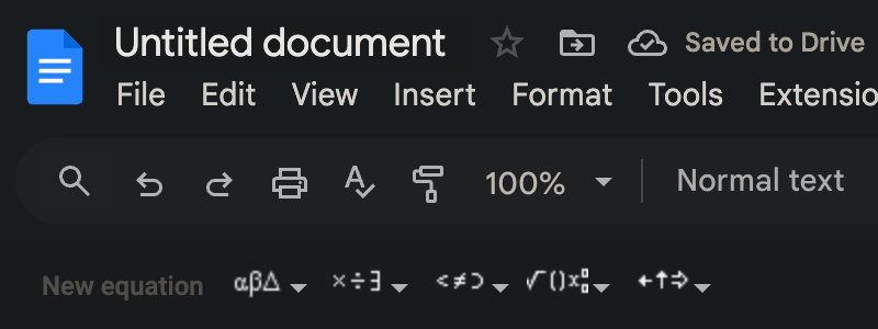 How to Type Math Equations in Google Docs