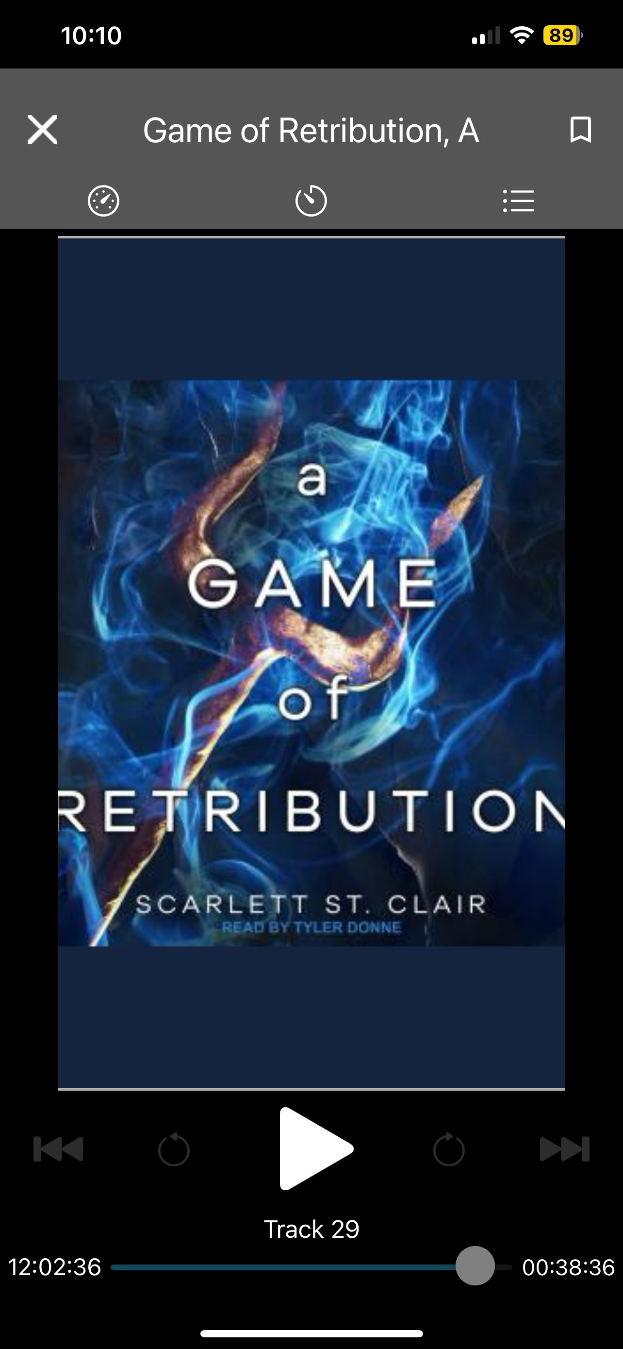 Library audiobook of A Game of Retribution by Scarlett St. Clair