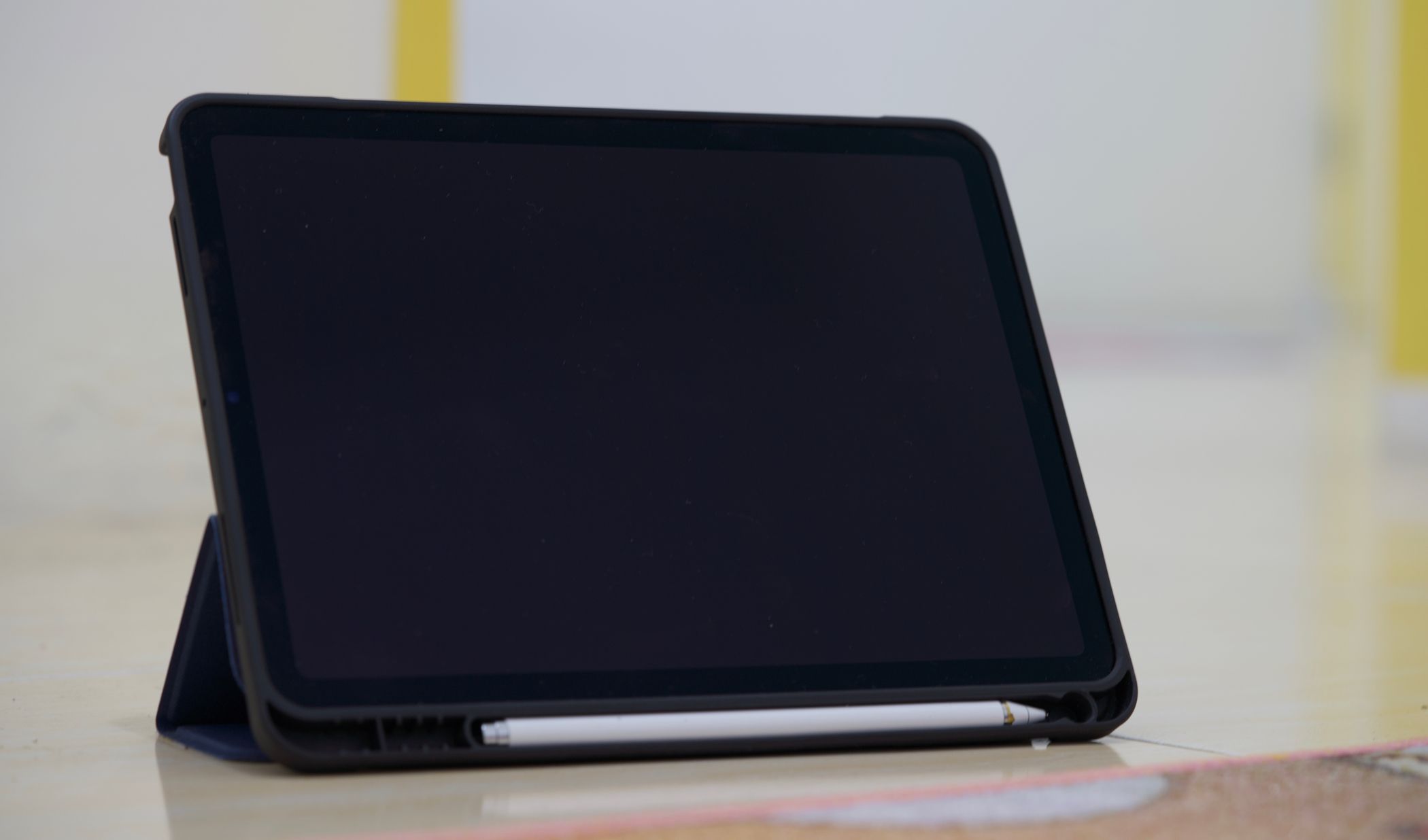 iPad protective case with a slot for Apple Pencil