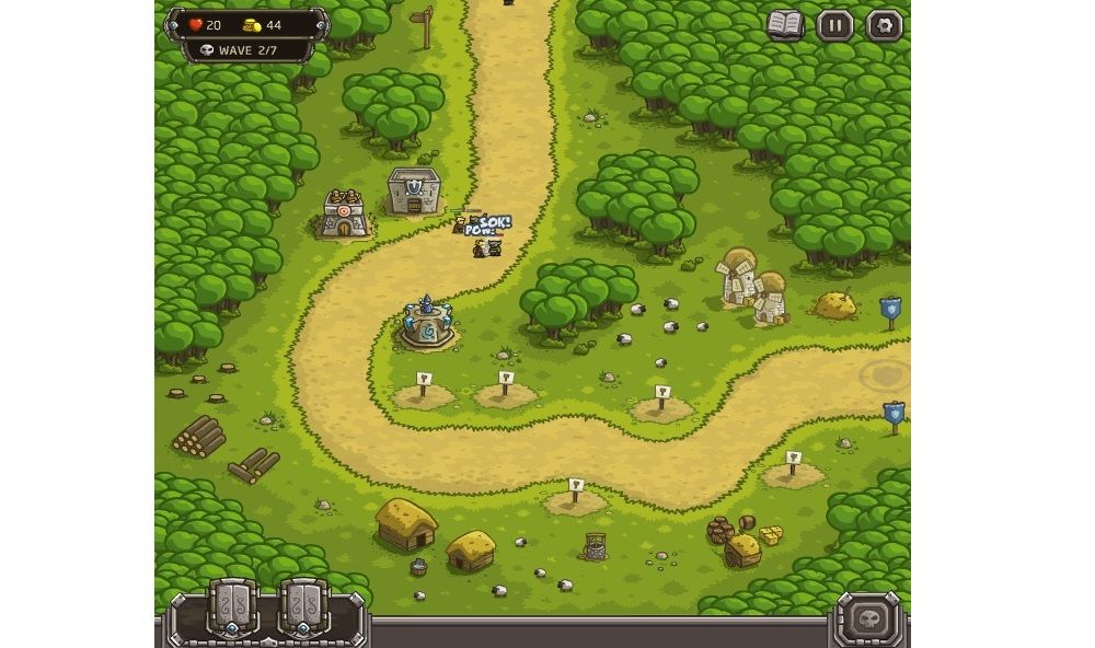 بازیکنان Kingdom Rush در حال حمله به دشمن