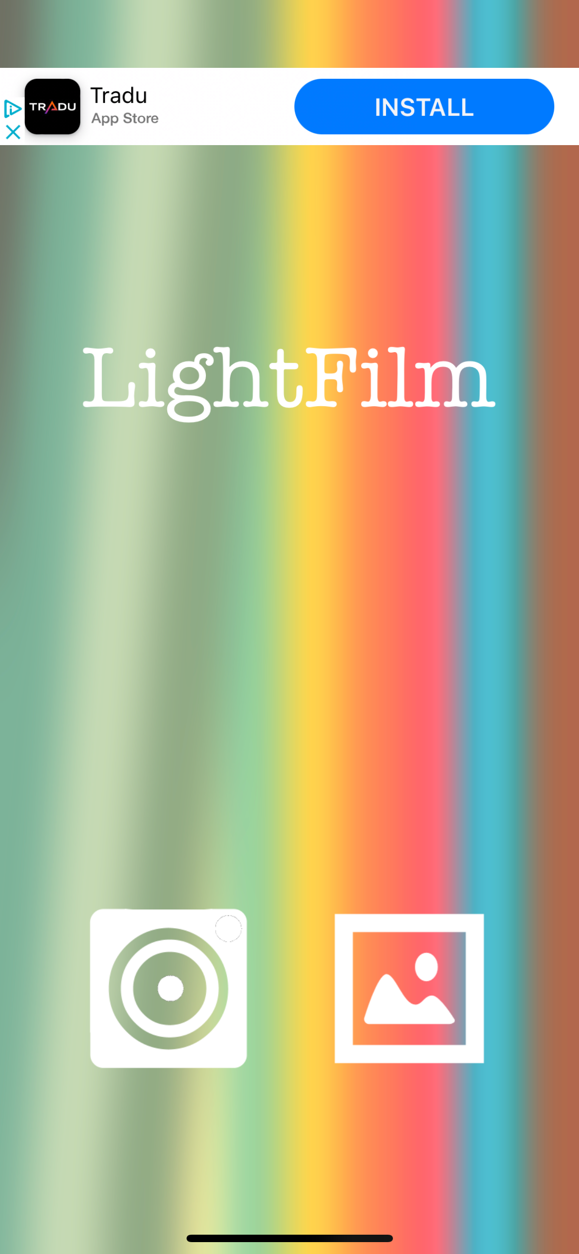 صفحه اصلی برنامه Lightfilm