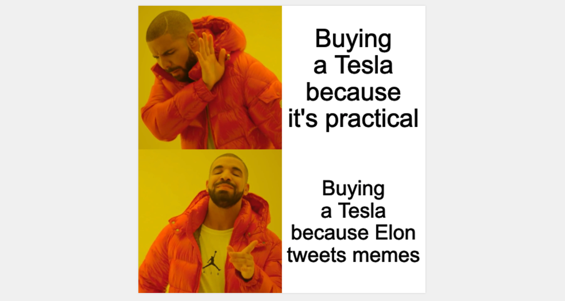 Meme about Elon Musk fans made with ImgFlip