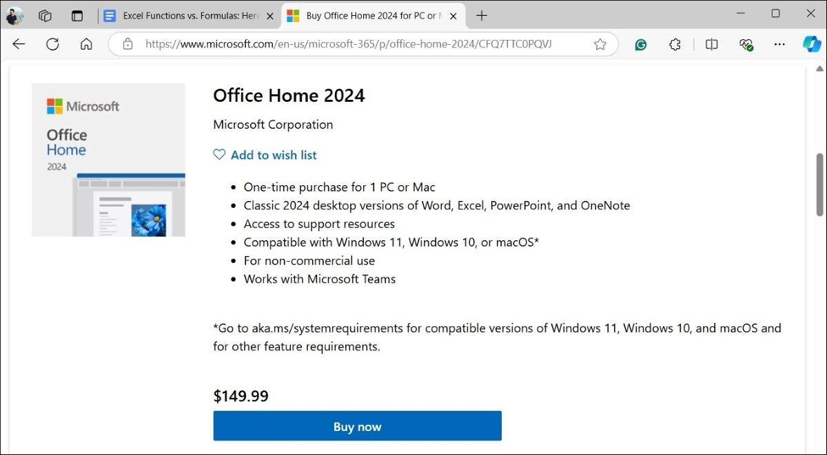 Microsoft Office Home Pricing