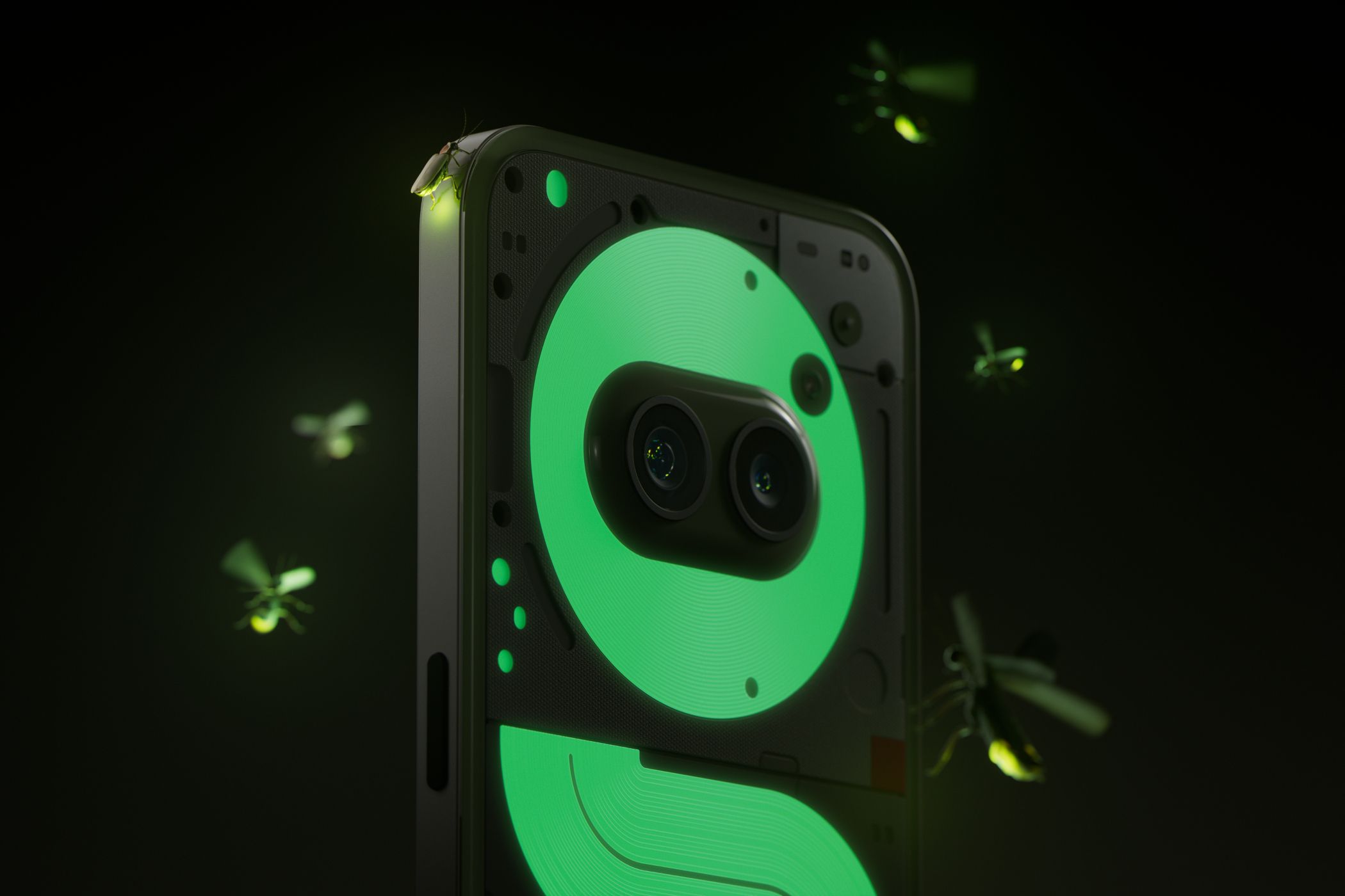 The Nothing Phone 2a Community Edition glows in the dark