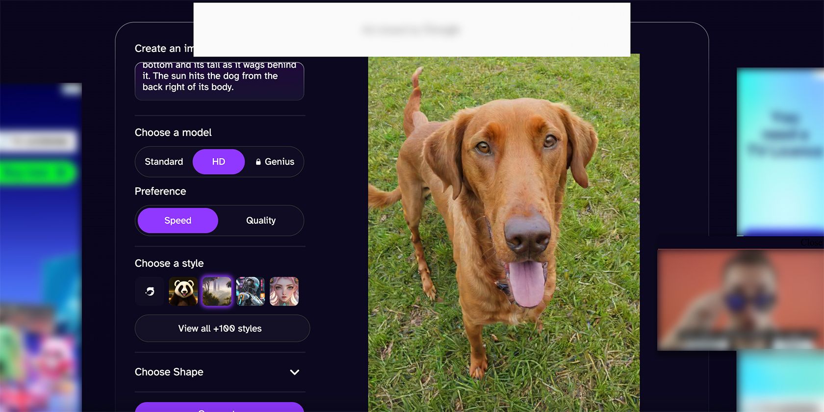 OpenAI dog image generation