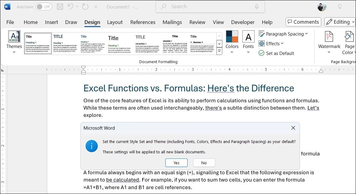 Set Style Defaults for Consistency in Word