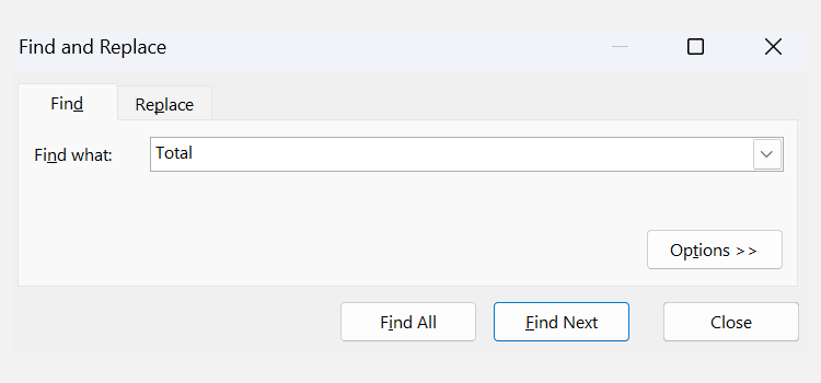 ابزار Find در ابزار Find and Replace مایکروسافت اکسل