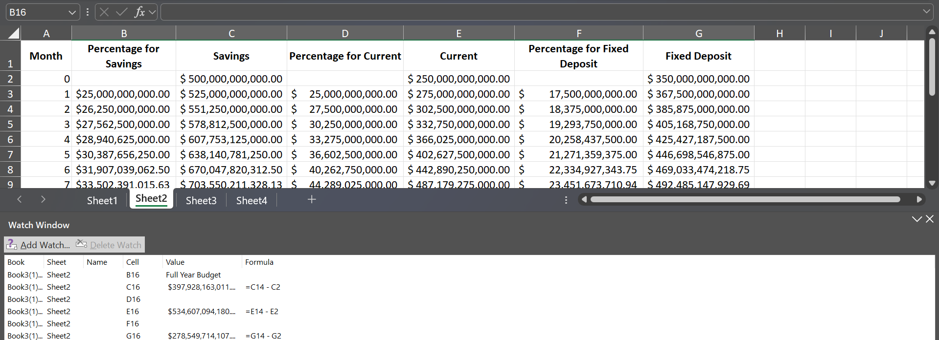 Monitor Key Data Points With Excel’s Watch Window