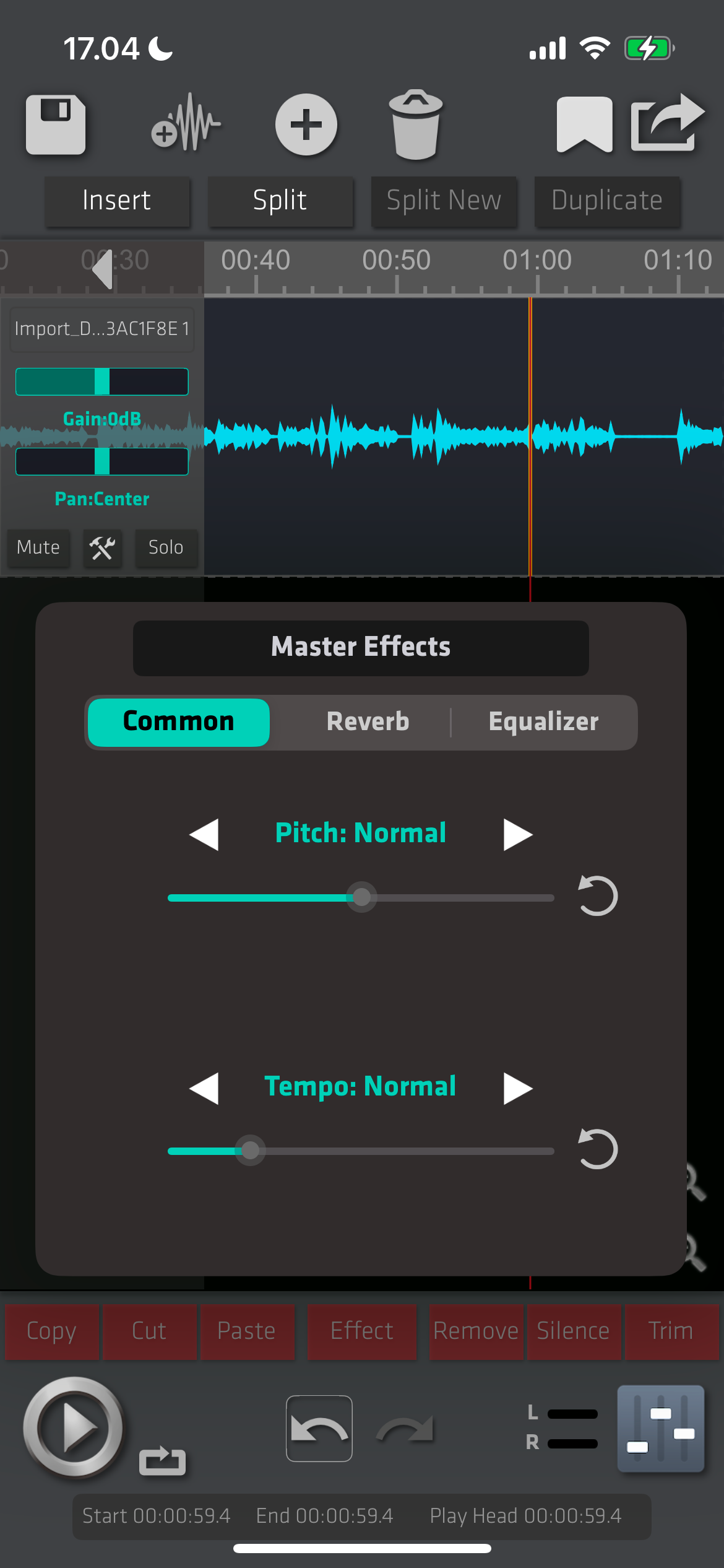 جلوه های اصلی در برنامه Sound Lab