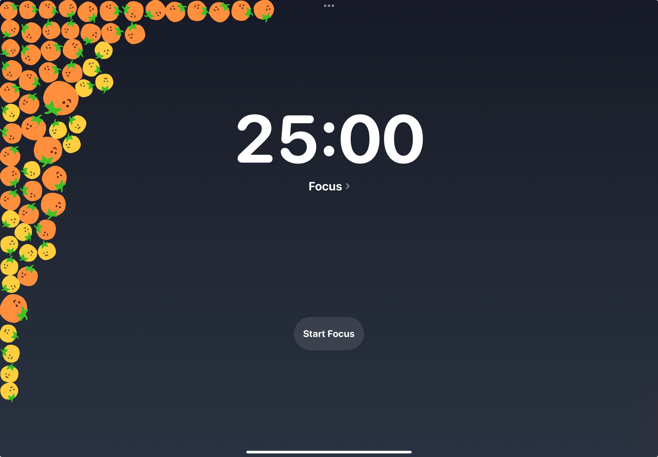 Pomodoro timer on iPad