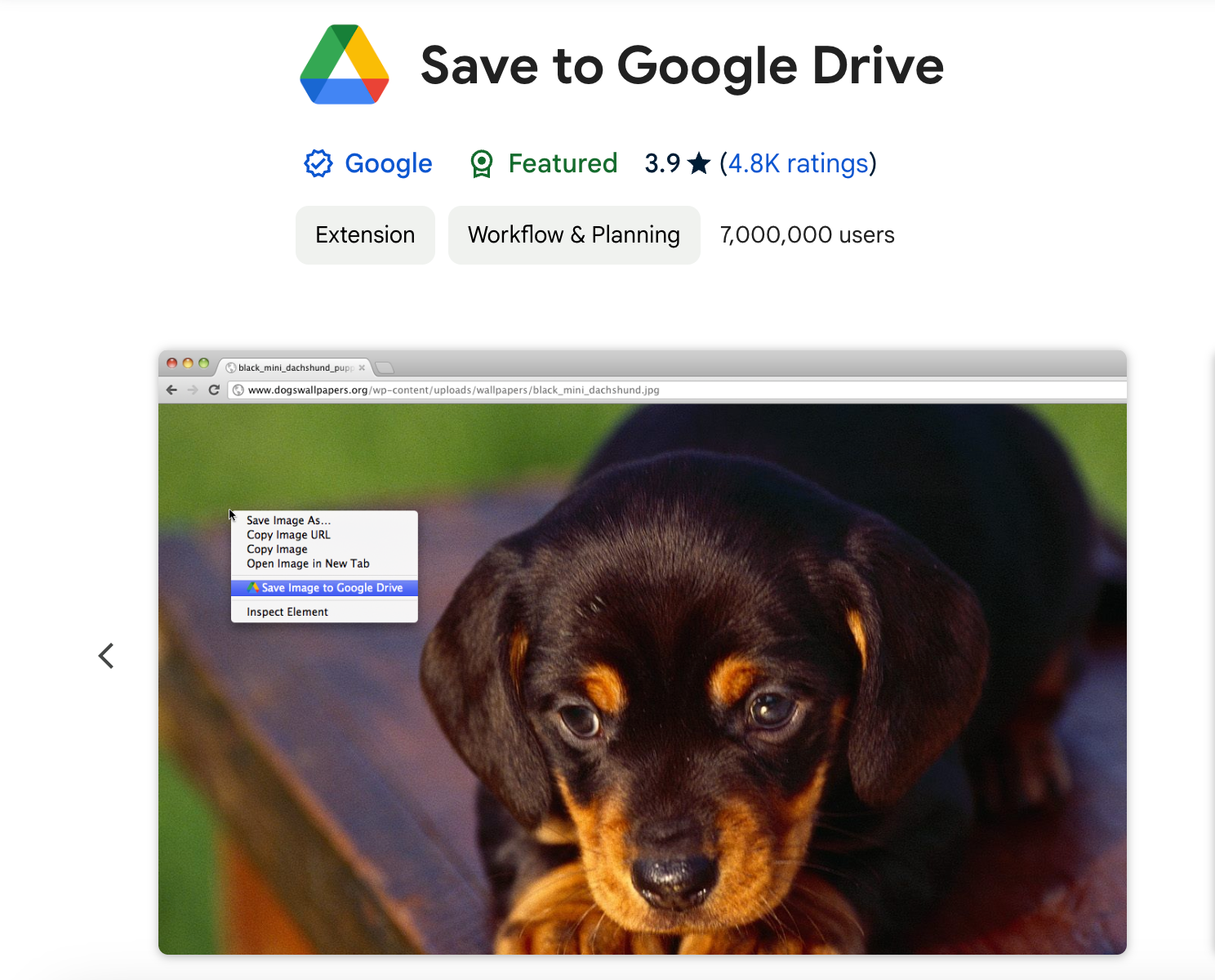 از افزونه Save to Google Drive برای ذخیره مستقیم فایل های وب در Drive خود استفاده کنید