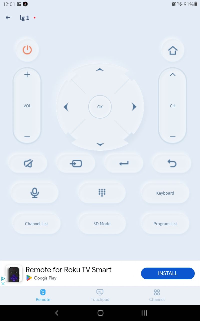 vsray technology universal tv remote control ui