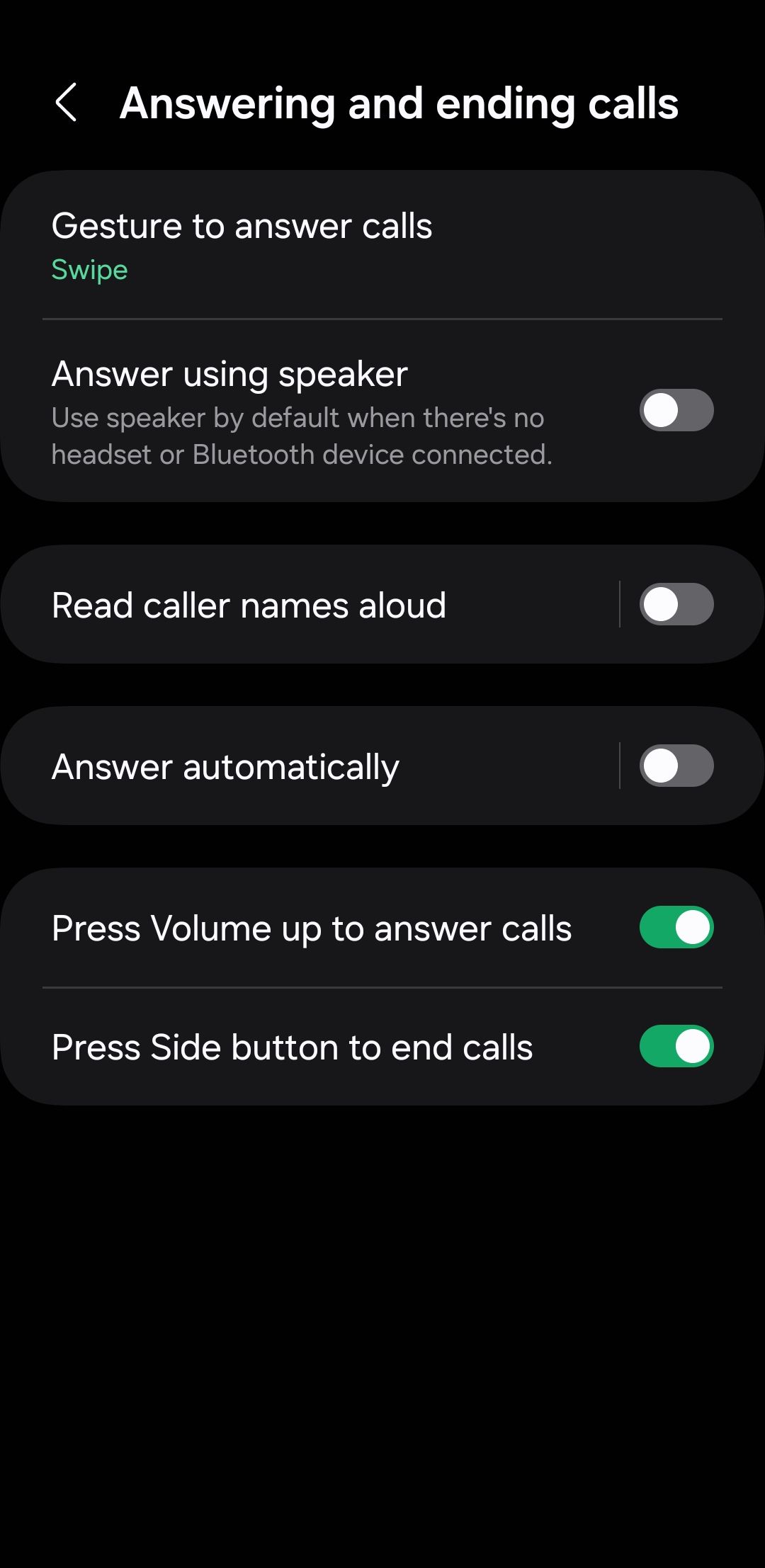 Answering and ending calls with buttons on Android