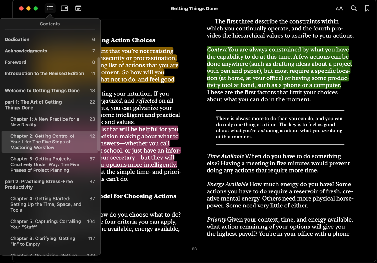 Getting Things Done in Apple Books