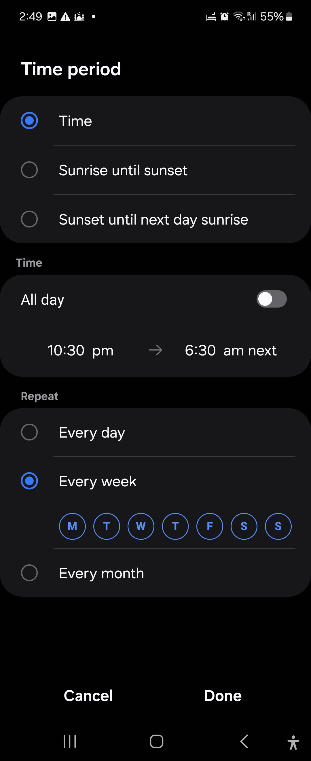 Battery protection routine in Samsung Modes and Routine app 1