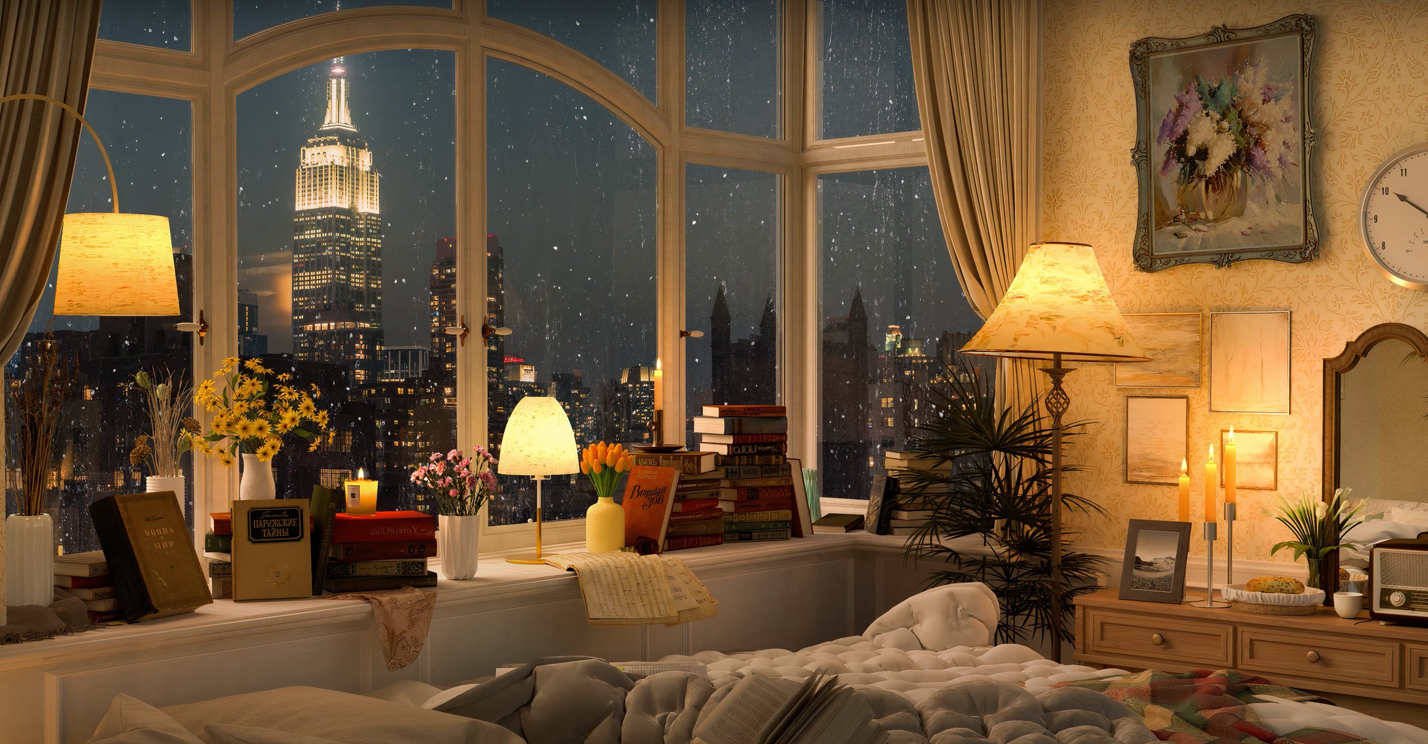 The Empire State Building on the Cozy Bedroom Christmas Playlist.