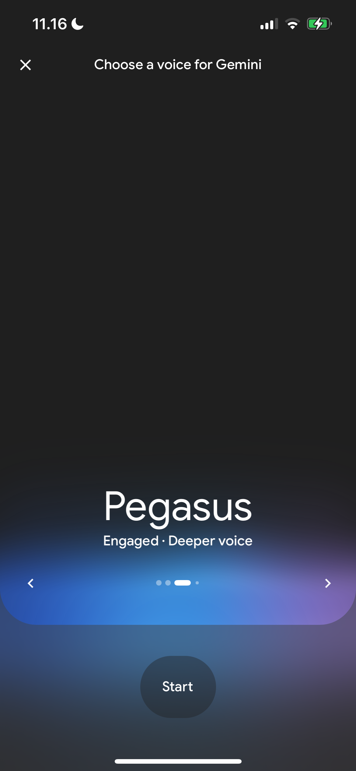 The Voice Pegasus in Google Gemini