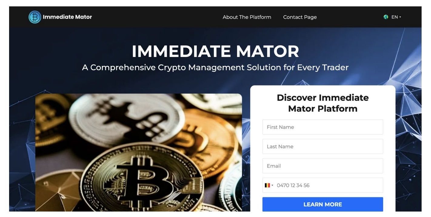 immediate mator nomani investment scam website