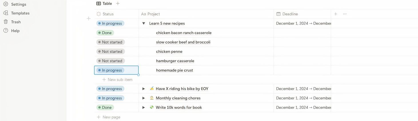 Notion monthly plan on the free version of the app.