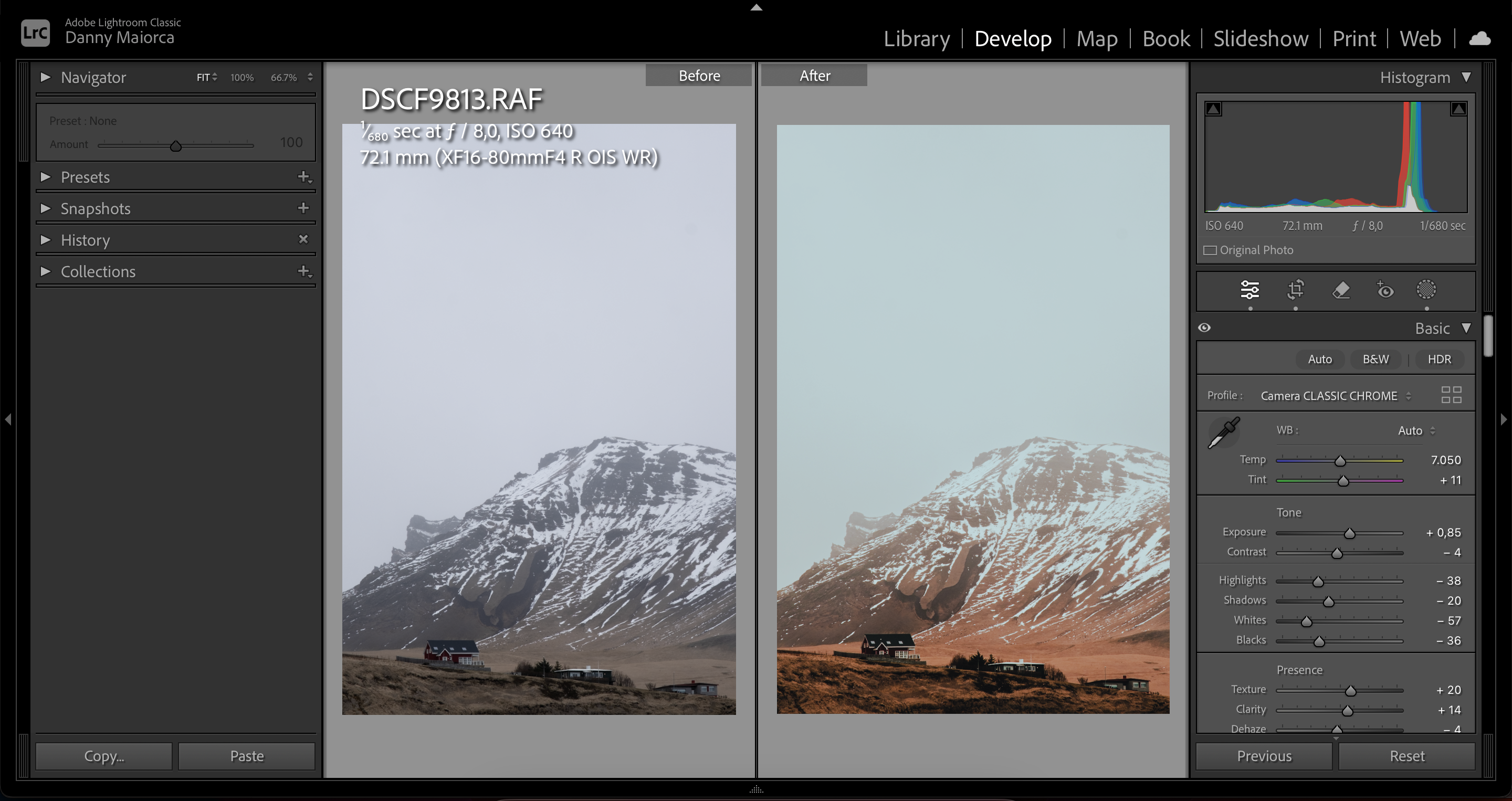Неправильный баланс белого, автоматически добавленный в Lightroom