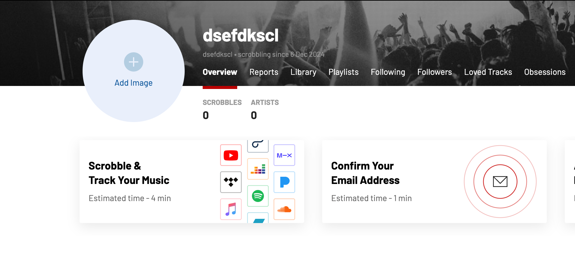 Scrobble & Track Your Music button in Last.fm