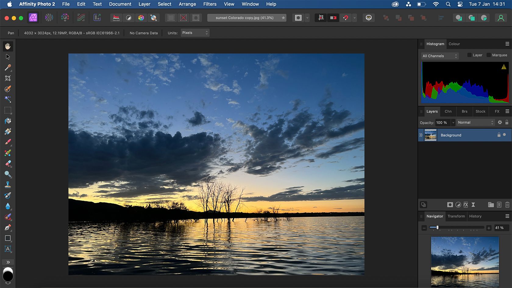 Affinity Photo interface
