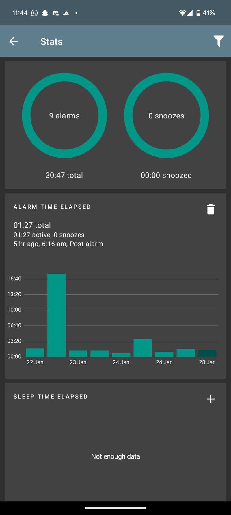 sleep Tracking Interface