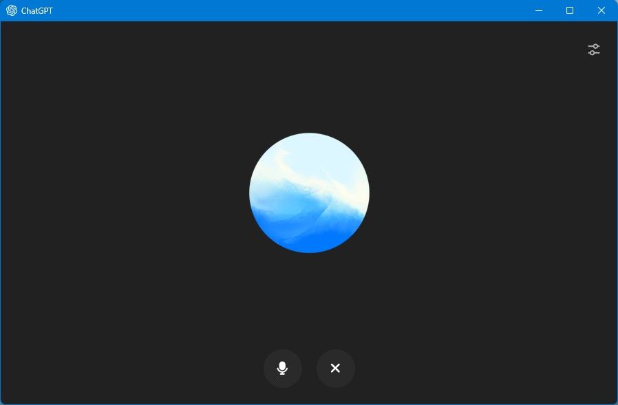 ChatGPT Voice Mode on Windows app