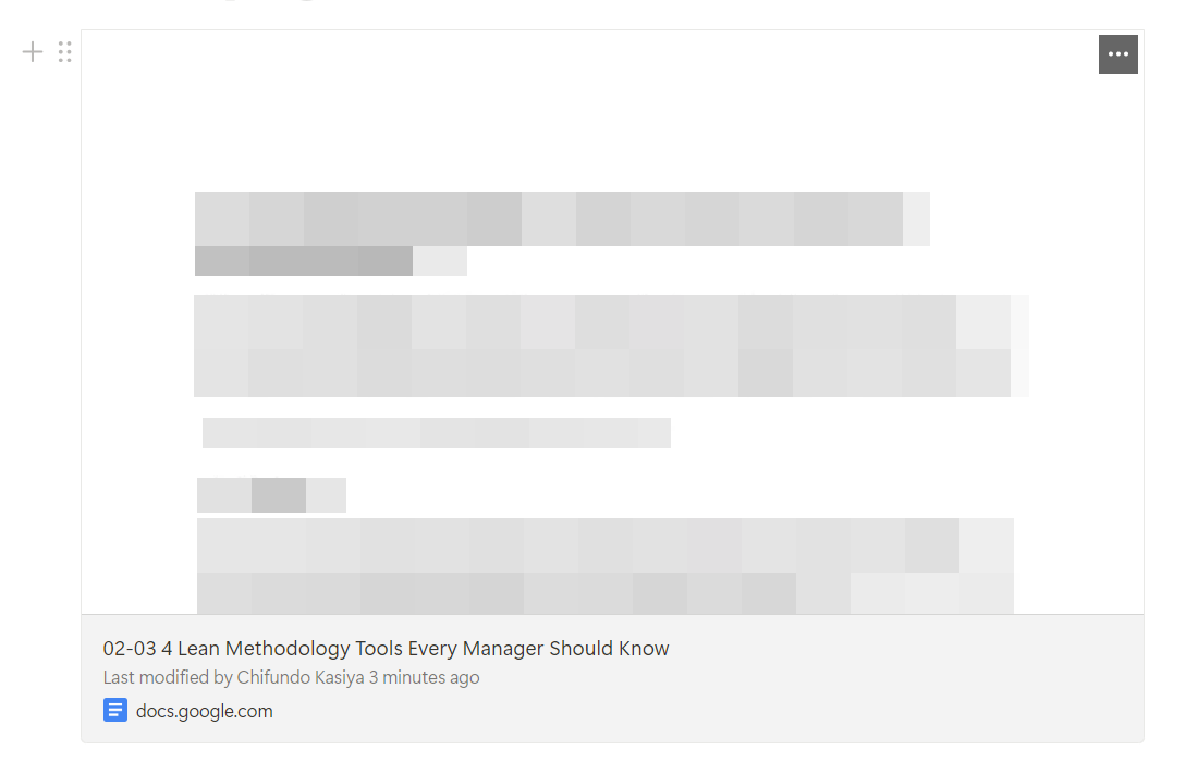 A Google Docs document embedded in Notion.