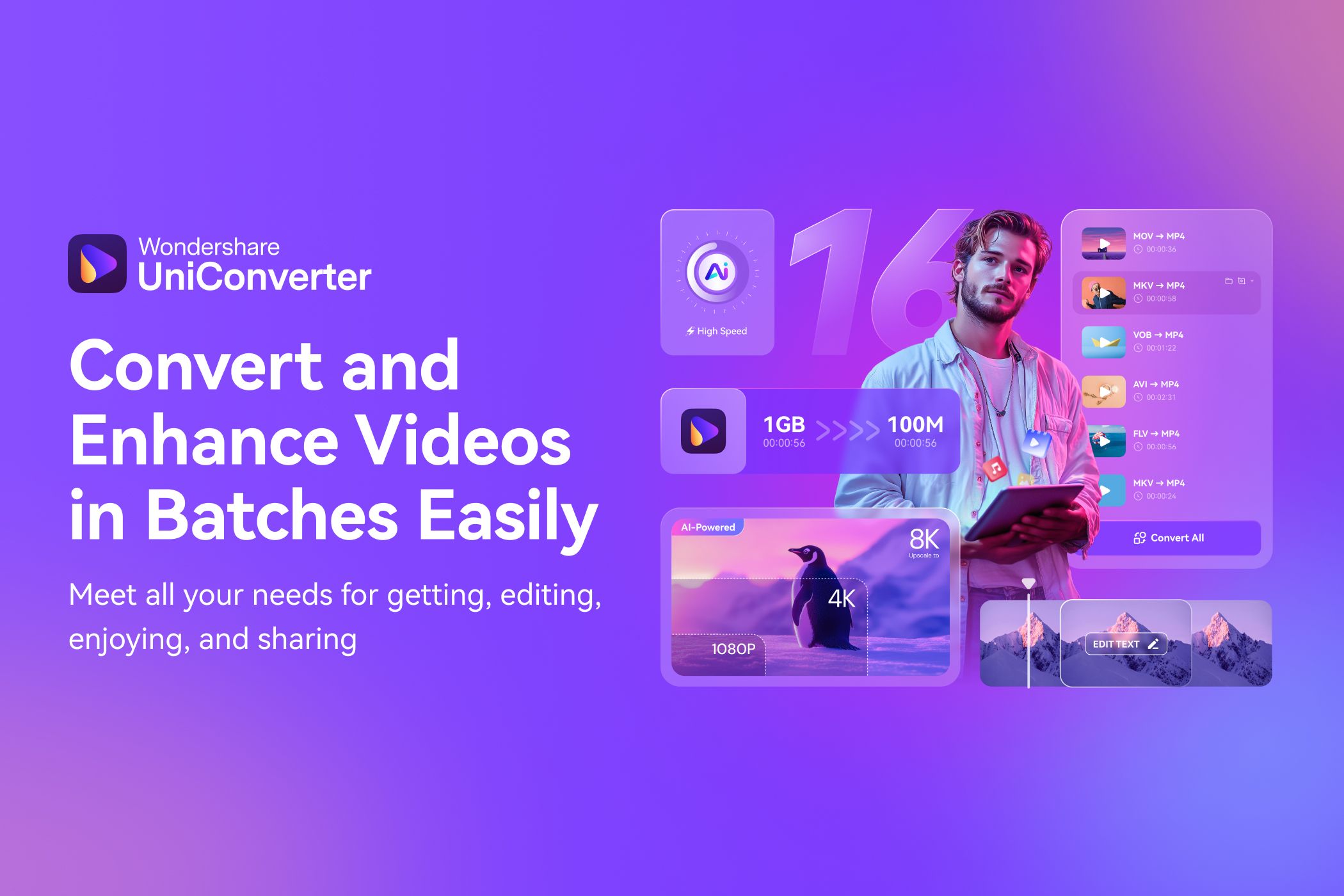 Wondershare UniConverter 16: Enhanced Media Processing With Efficiency, High Quality, and Simplicity