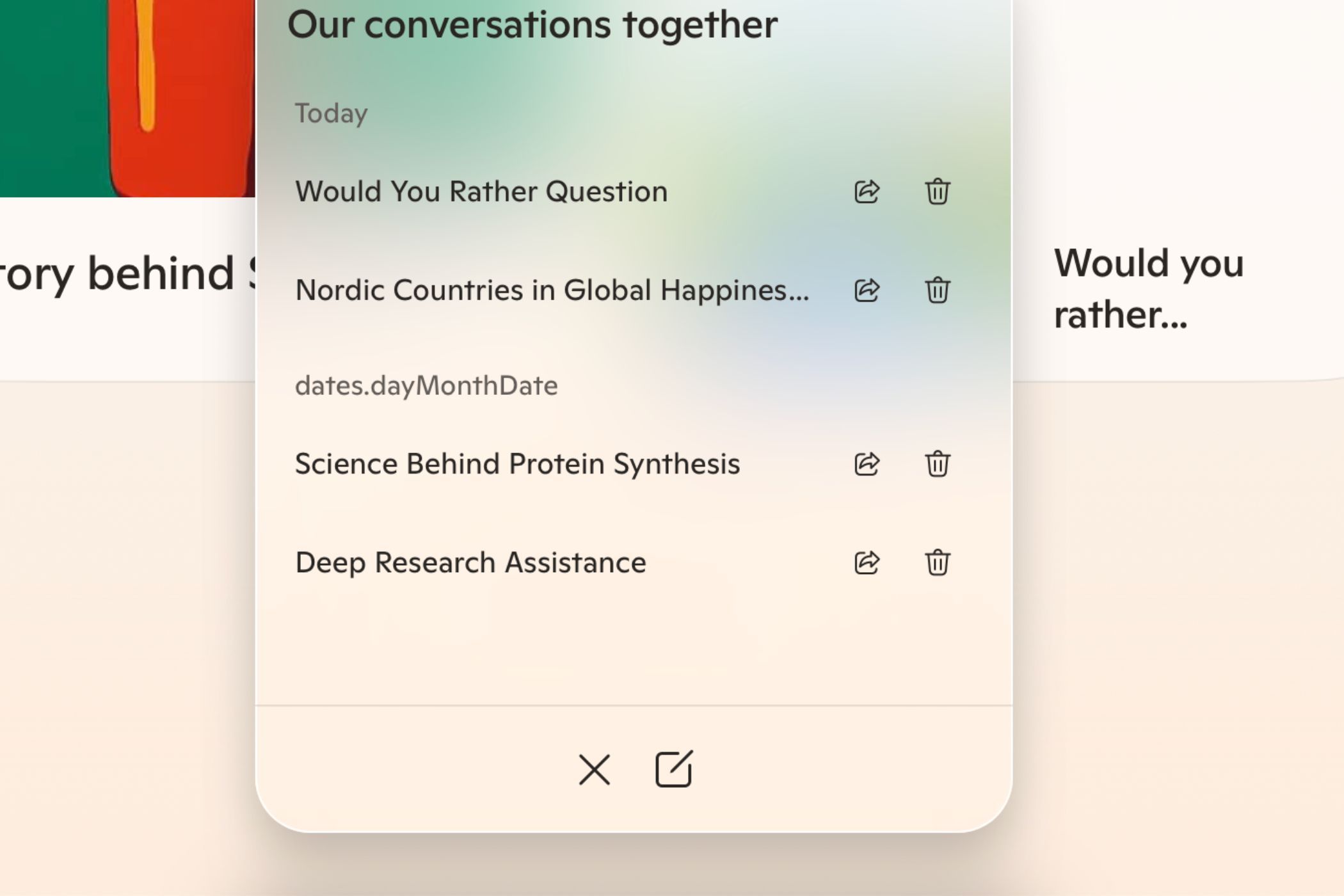 Visiter les anciennes conversations dans Microsoft Copilot