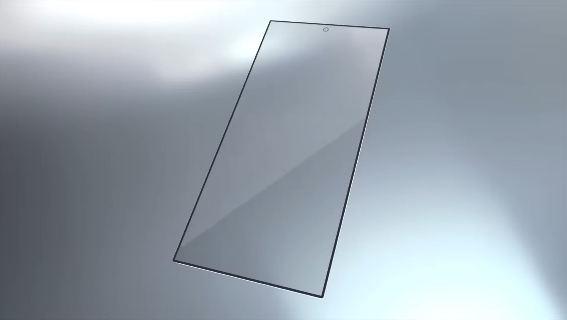 Corning Gorilla Armor glass slab for S24 Ultra on grey gradient background