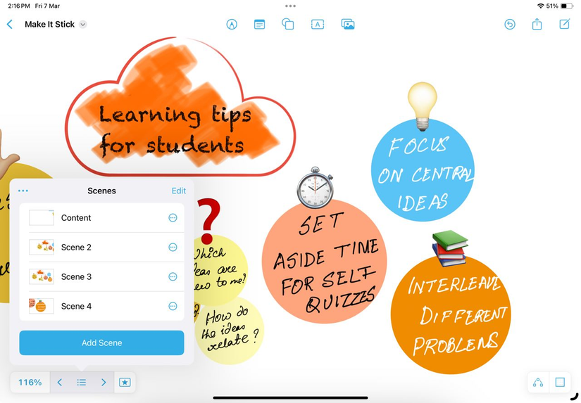 Arrange book notes around themes in Freeform