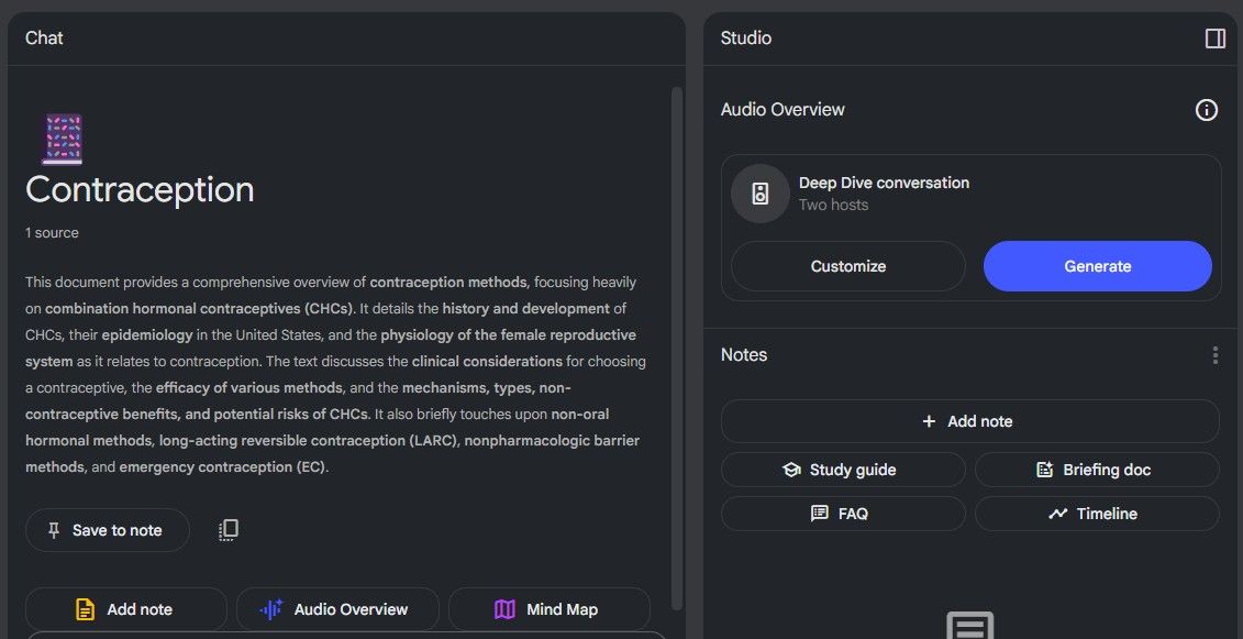 Generating audio panamed in notebooklm