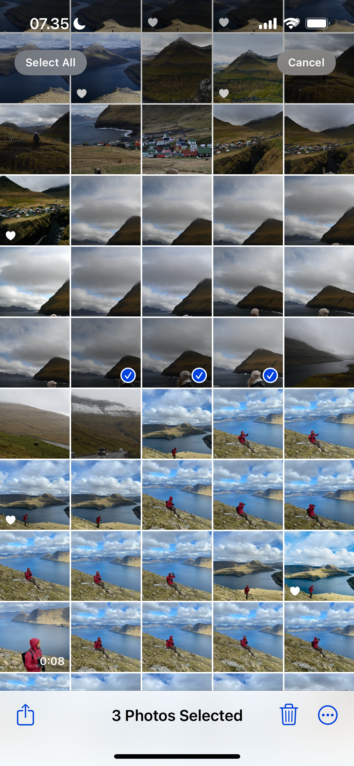 The Recently Saved folder on iPhone