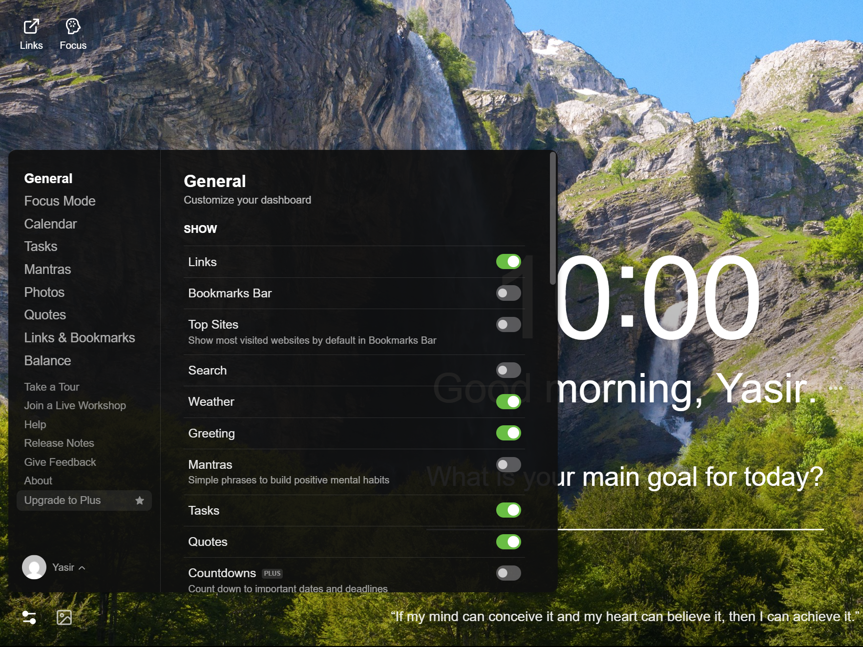 Extension settings of the moment in Chrome.