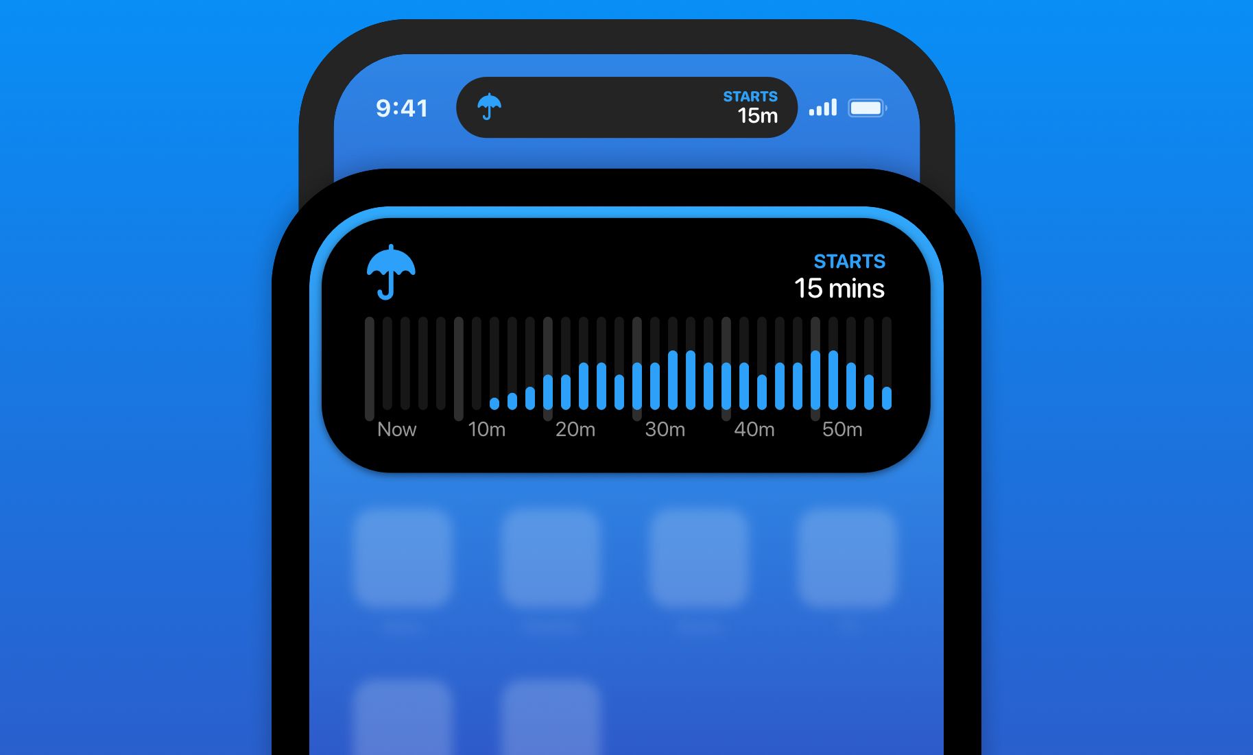 Carrot weather dynamic island.