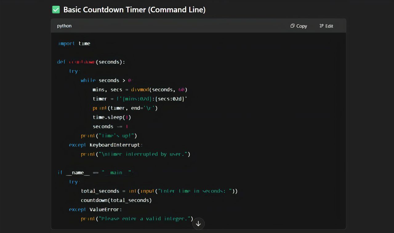 screenshot of desktop chagpt python answer