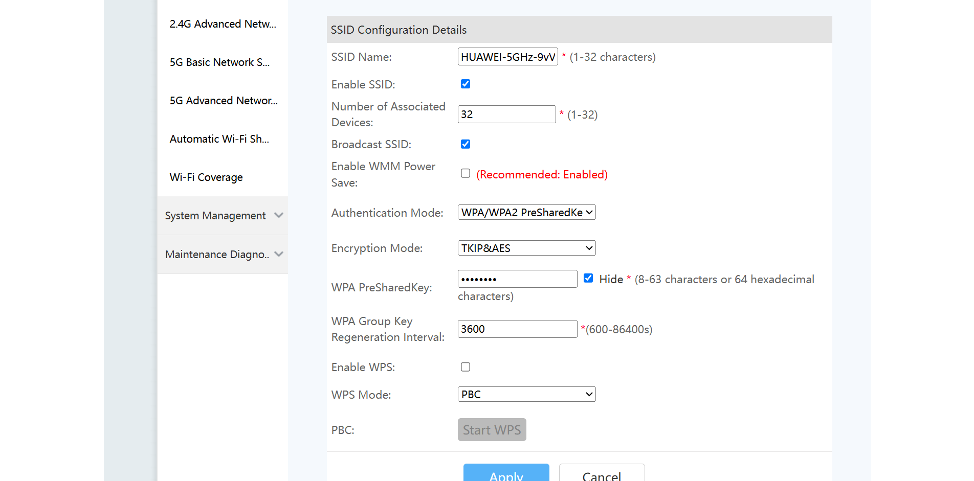 Disabling WMM power save mode in router