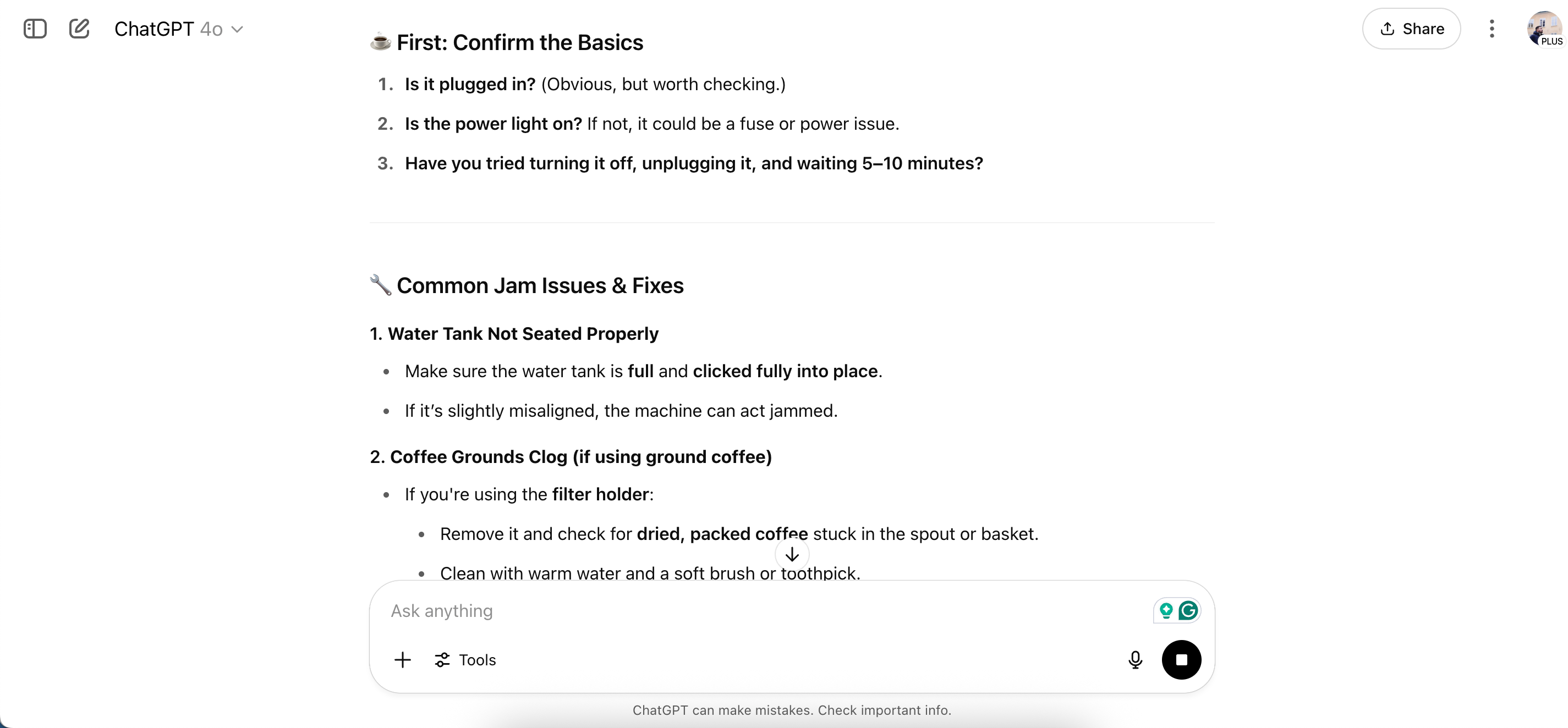 Using ChatGPT to troubleshoot product issues