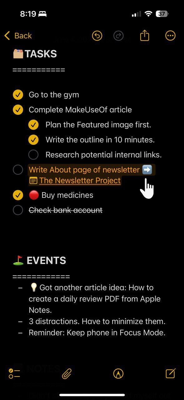Bullet journaling  Intentional migration of tasks