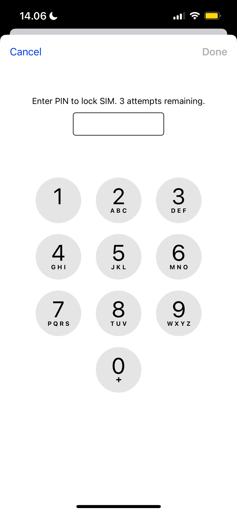 Set up a SIM PIN on iPhone