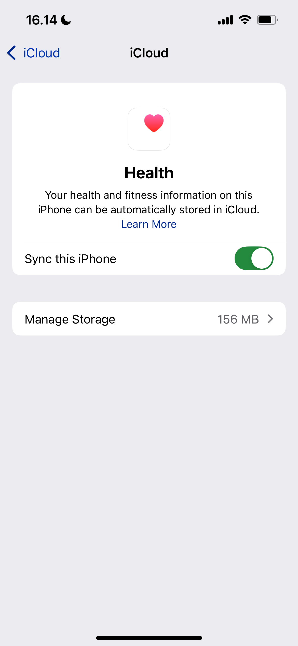 تنظیمات بهداشتی در برنامه تنظیمات iOS