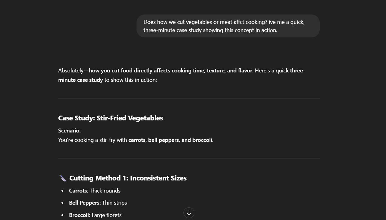 Prompt ChatGPT to provide case studies for microlearning