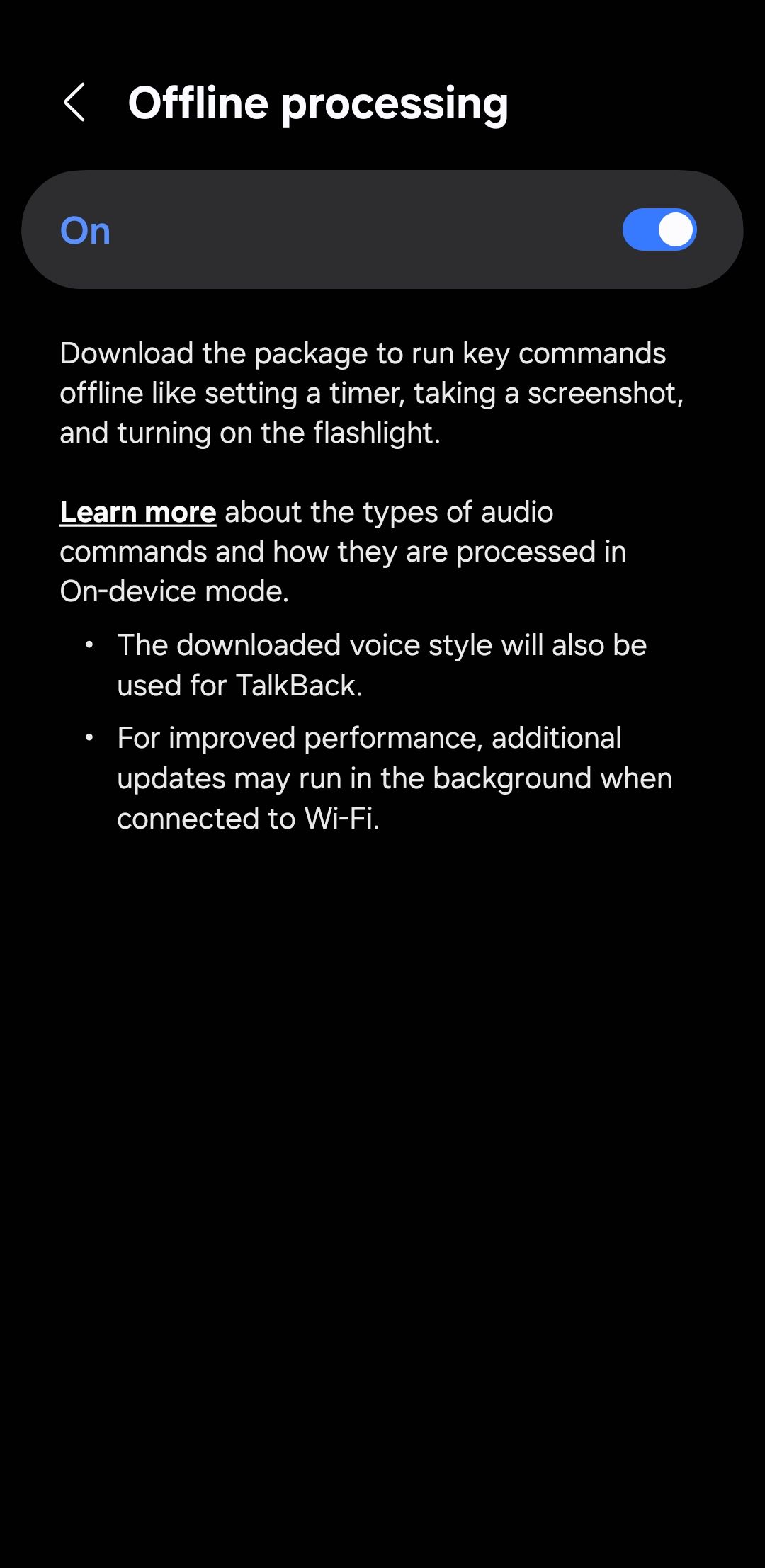 پردازش آفلاین برای Bixby در تلفن سامسونگ