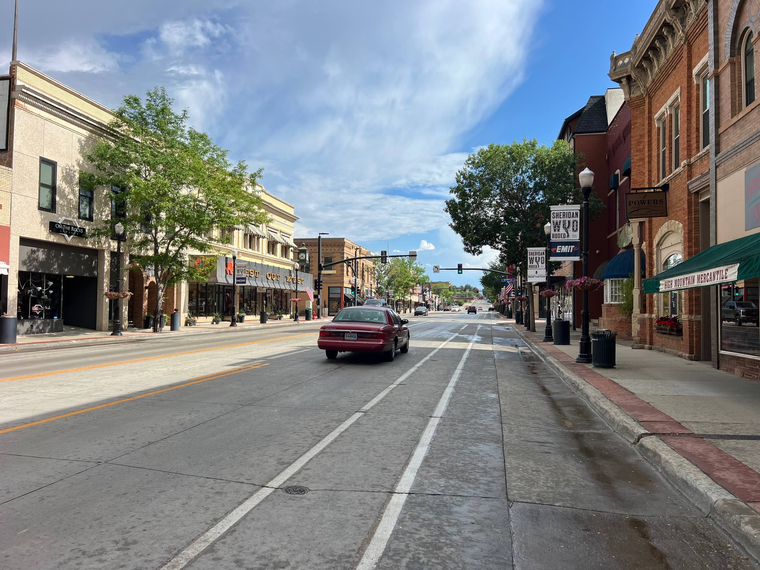 A street in Sheridan WY