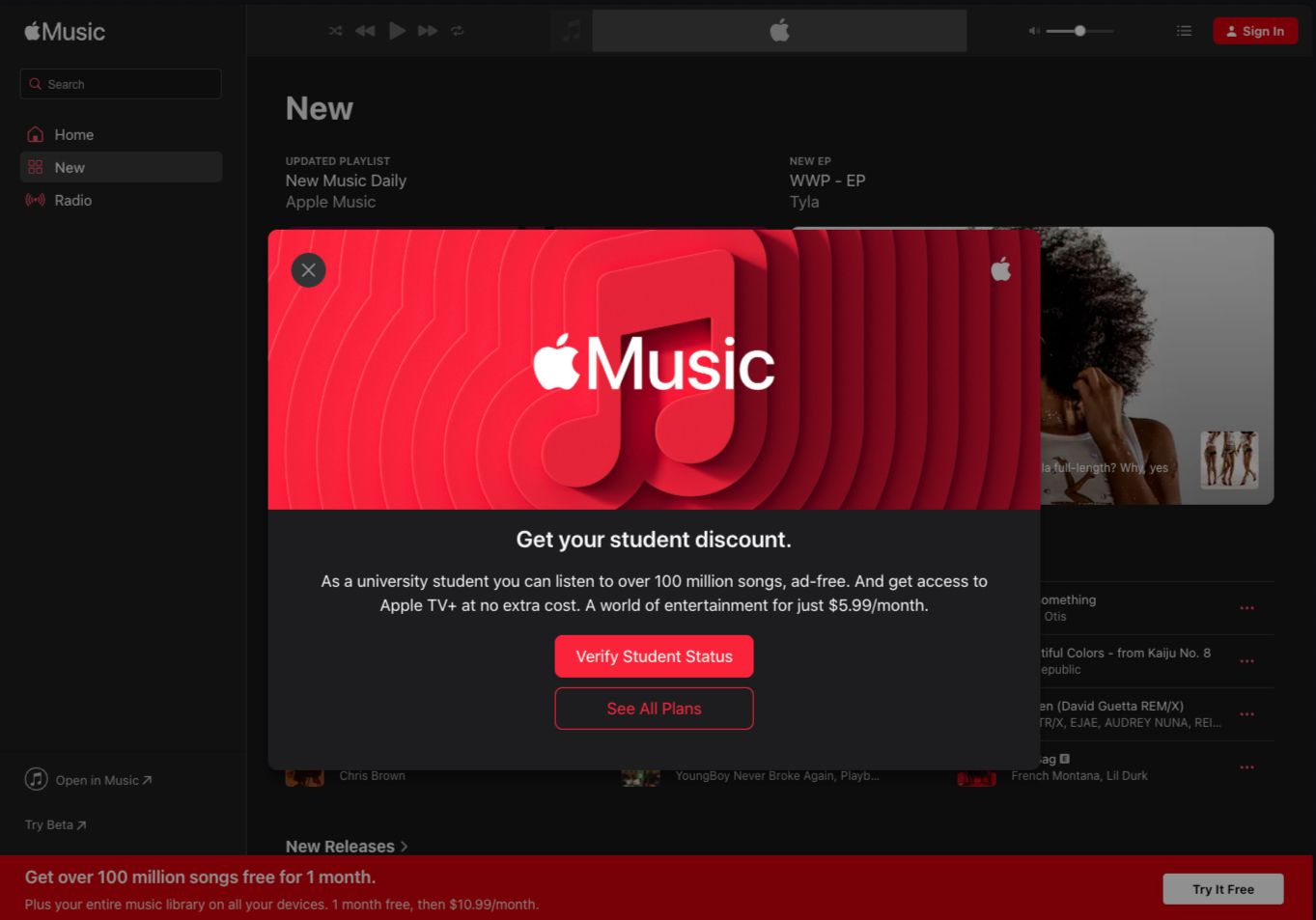 Apple music student discount