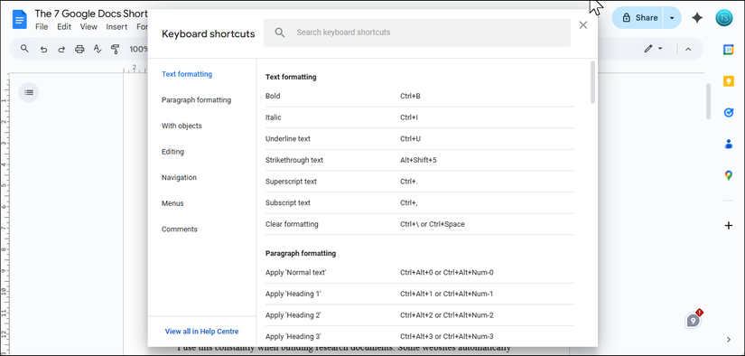 The 7 Google Docs Shortcuts Everyone Forgets But Shouldn't