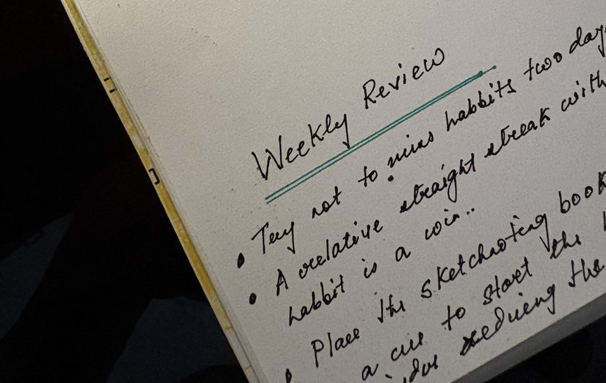 Habit Tracker Weekly Review